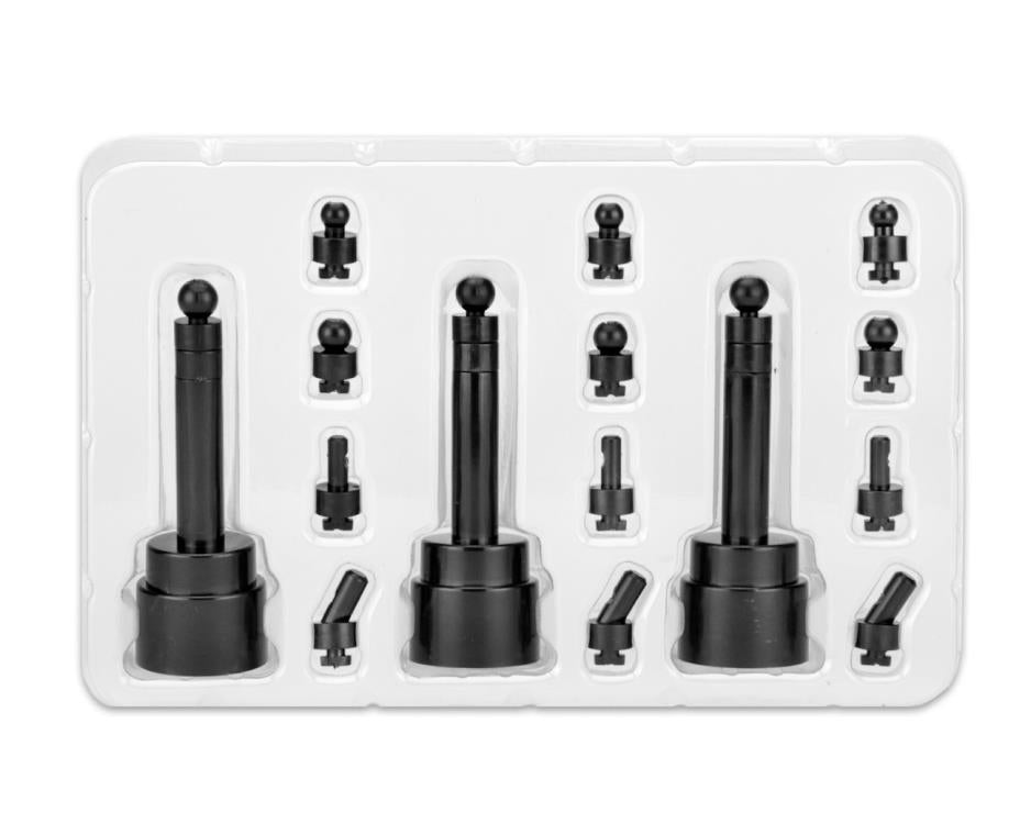 Action Figure Head Display Stand (Black) Three-Pack