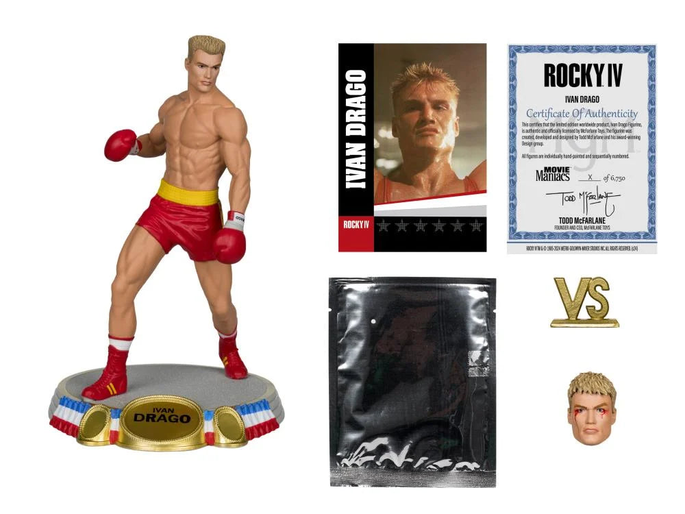 Rocky IV Movie Maniacs Ivan Drago Limited Edition Figure