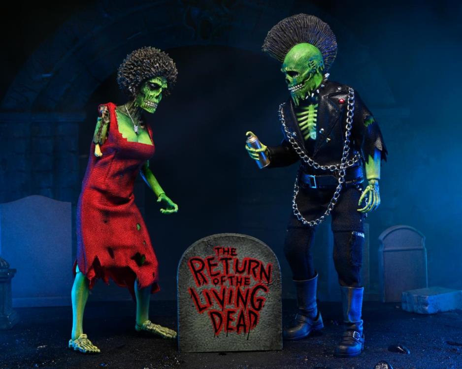 The Return of the Living Dead Zombie Trash & Suicide 2pack Figura Acción Retro