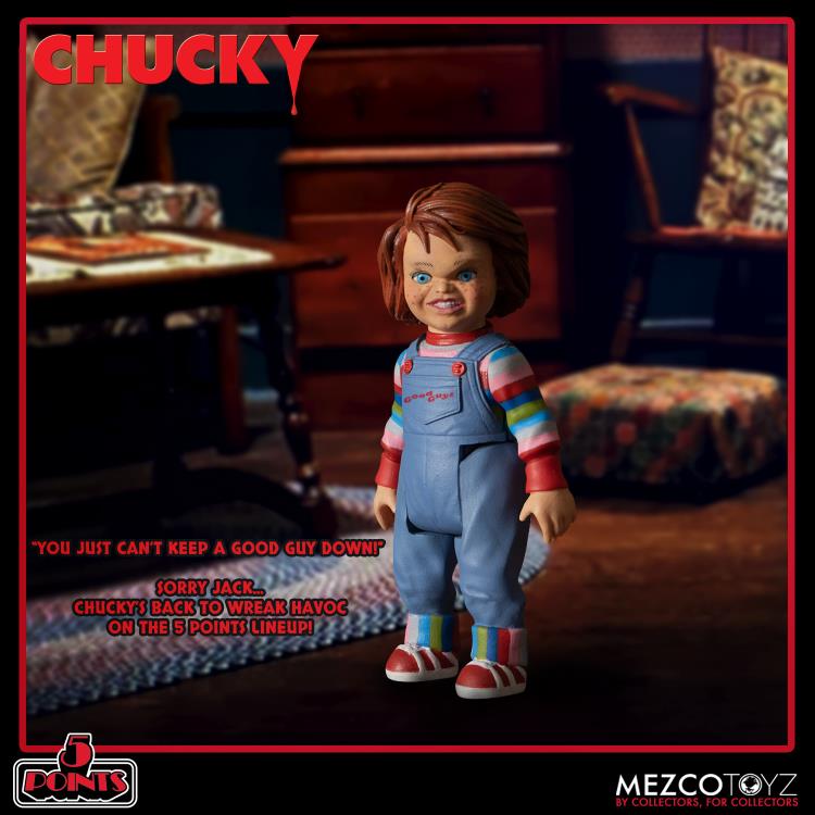 Child's Play 5 Points Chucky Deluxe Figure Set Mezco