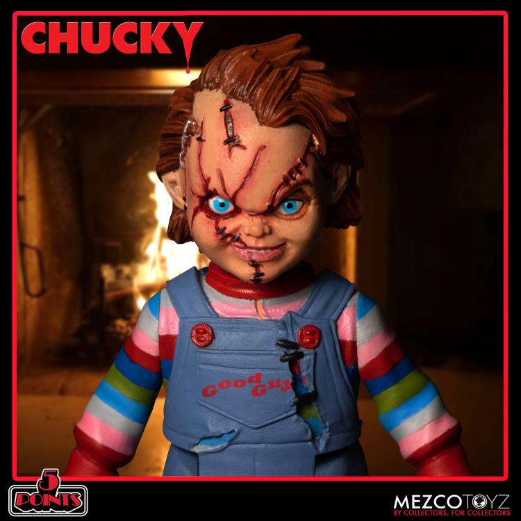 Child's Play 5 Points Chucky Deluxe Figure Set Mezco