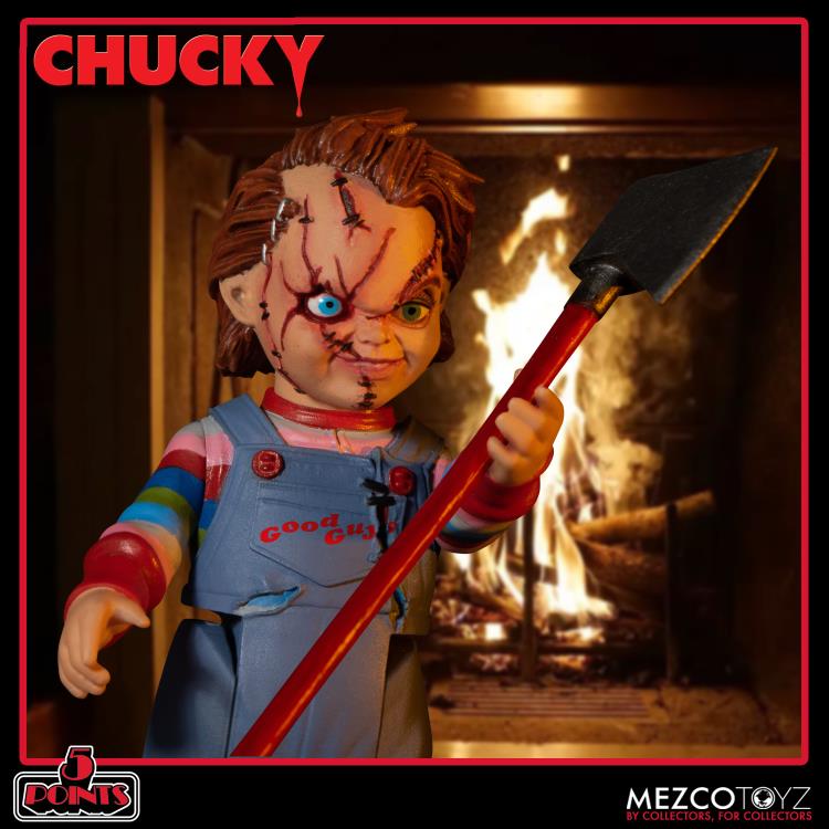 Child's Play 5 Points Chucky Deluxe Figure Set Mezco