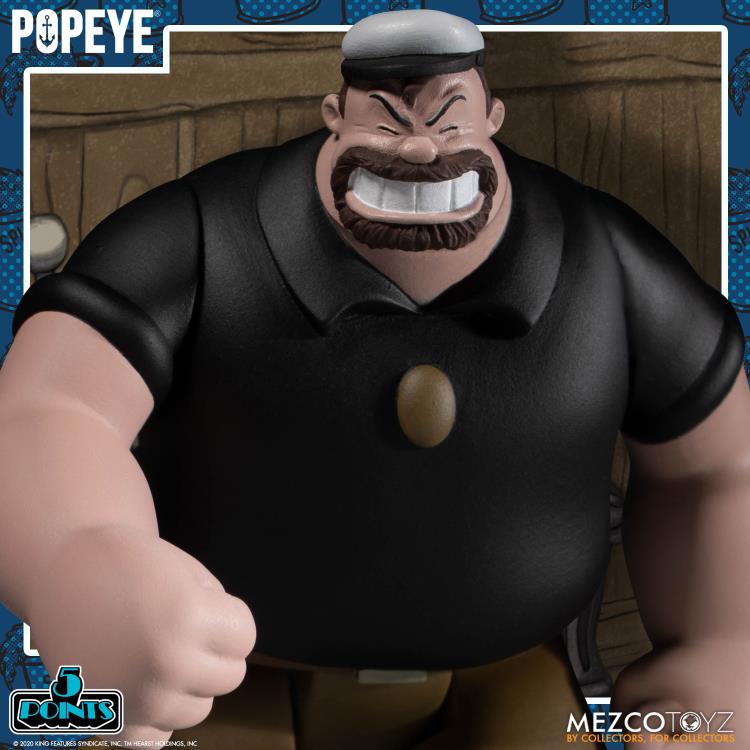 Popeye Classic Comic Strip 5 Points Deluxe Boxed Set Figura Mezco
