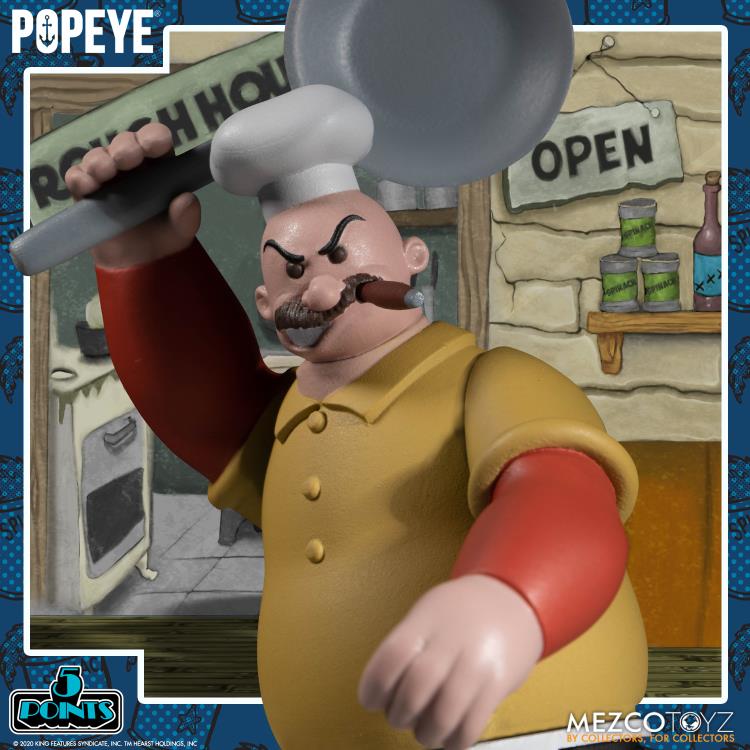 Popeye Classic Comic Strip 5 Points Deluxe Boxed Set Figura Mezco
