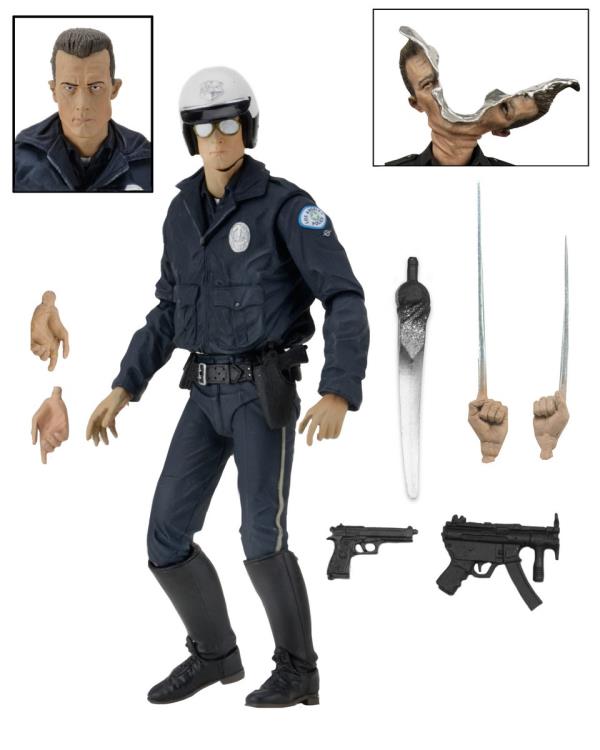 Terminator 2 Judgement Day Ultimate T-1000 (Motorcycle Cop) Figura Neca