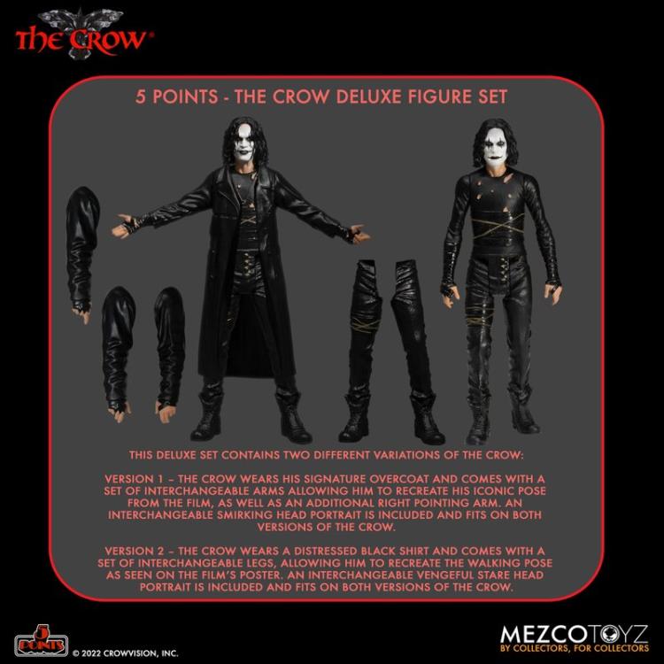 The Crow 5 Points Deluxe Set Figura Mezco Toyz