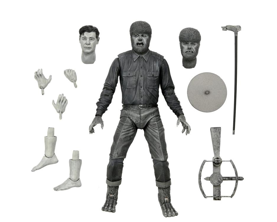 Universal Monsters Ultimate The Wolf Man (Black & White) Figura Neca