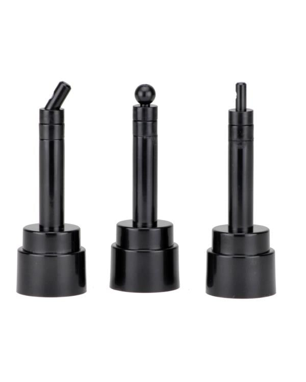 Action Figure Head Display Stand (Black) Three-Pack