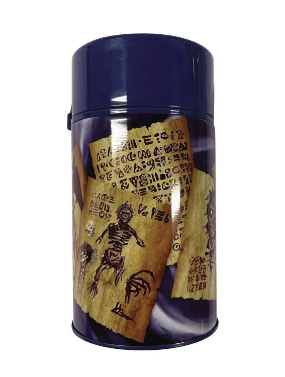 Army of Darkness Tin Titans Necronomicon PX Previews Exclusive Lonchera y Termo