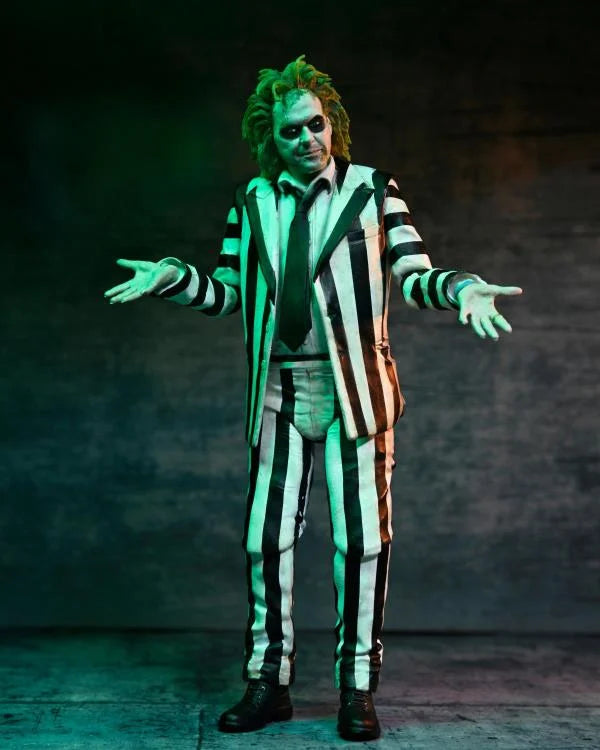 Beetlejuice Beetlejuice Ultimate Striped Suit Beetlejuice Figura Acción