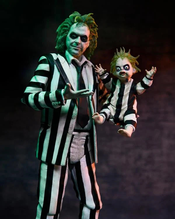 Beetlejuice Beetlejuice Ultimate Striped Suit Beetlejuice Figura Acción