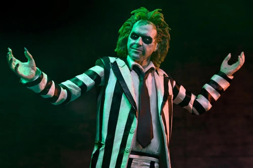 Beetlejuice Beetlejuice Ultimate Striped Suit Beetlejuice Figura Acción