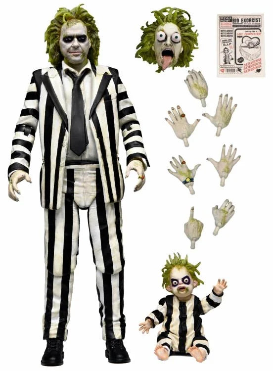 Beetlejuice Beetlejuice Ultimate Striped Suit Beetlejuice Figura Acción