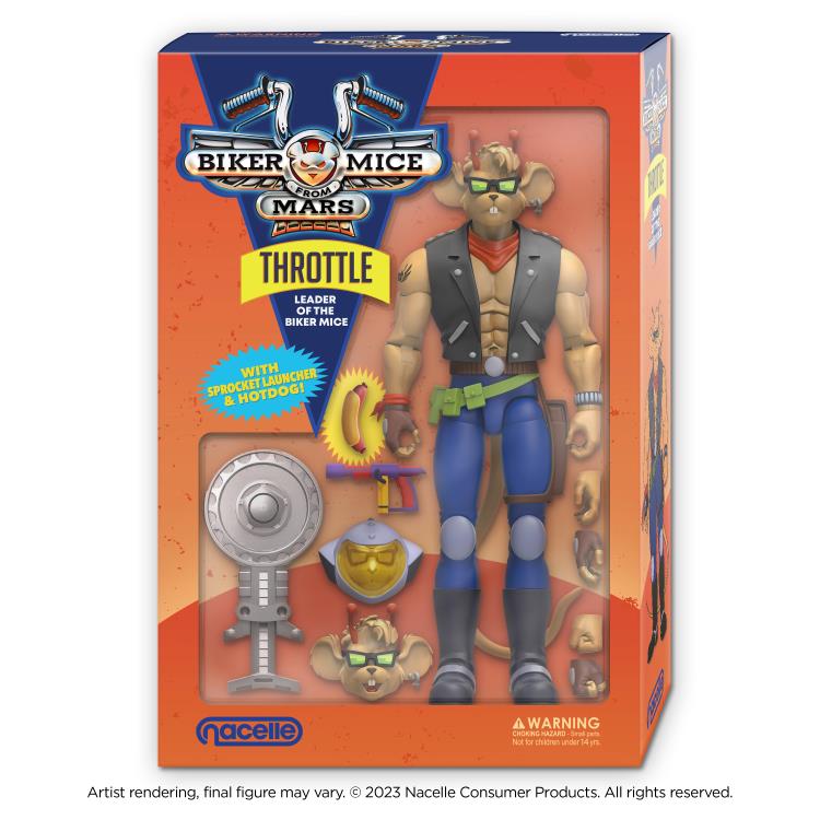 Biker Mice From Mars Throttle Figura Acción