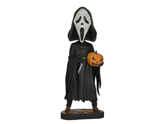 Ghost Face with Pumpkin Head Knockers