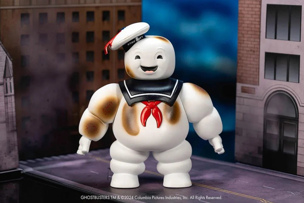 Ghostbusters Nano Scene Hollywood Rides Stay Puft Marshmallow Man with Nano Ecto-1