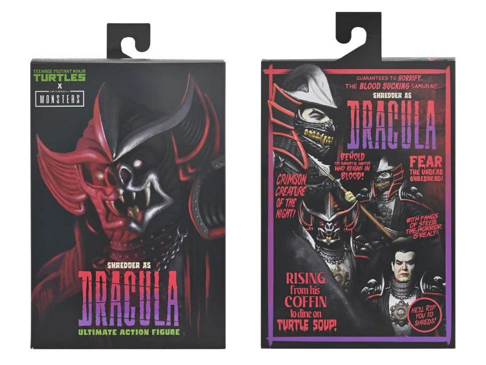 Universal Monsters x Teenage Mutant Ninja Turtles Ultimate Shredder as Dracula Figura Accion