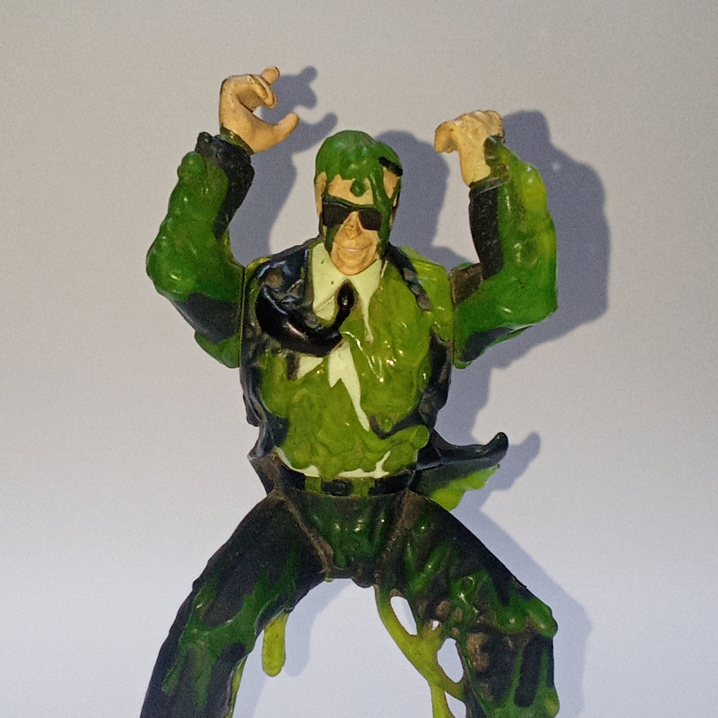 Vintage 1996 Men In Black Slime Fighting Agente Kay, Figura de Acción