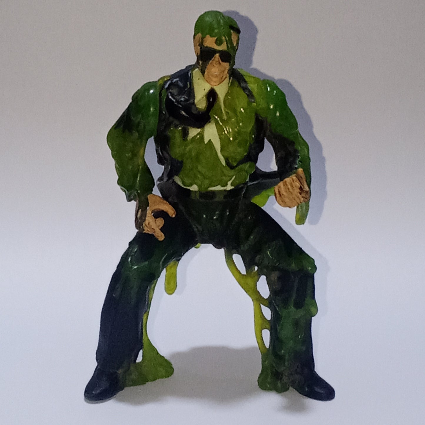 Vintage 1996 Men In Black Slime Fighting Agente Kay, Figura de Acción