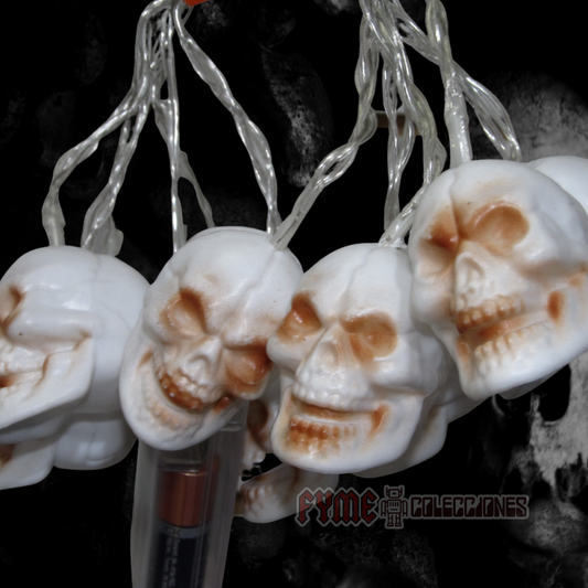 Cadena de luces LED Craneo Calavera