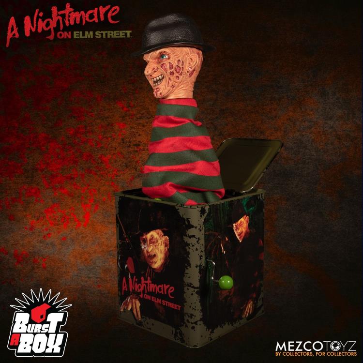 A Nightmare on Elm Street Burst a Box Freddy Mezco