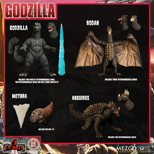 Destroy All Monsters 5 Points XL Round 1 Deluxe Boxed Set Figura Mezco