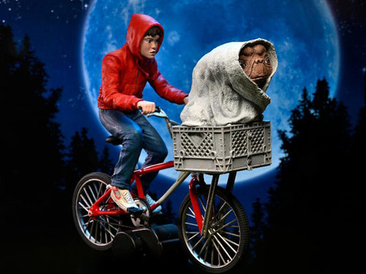 E.T. 40th Anniversary Elliot & E.T. on Bicycle Figura Neca