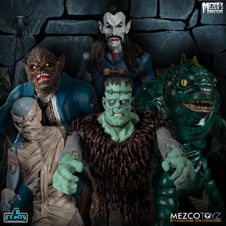 Monsters 5 Points Tower of Fear Deluxe Boxed Set Mezco