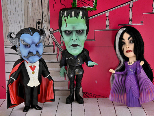 Rob Zombie's The Munsters Little Big Head Figuras 3-Pack Neca